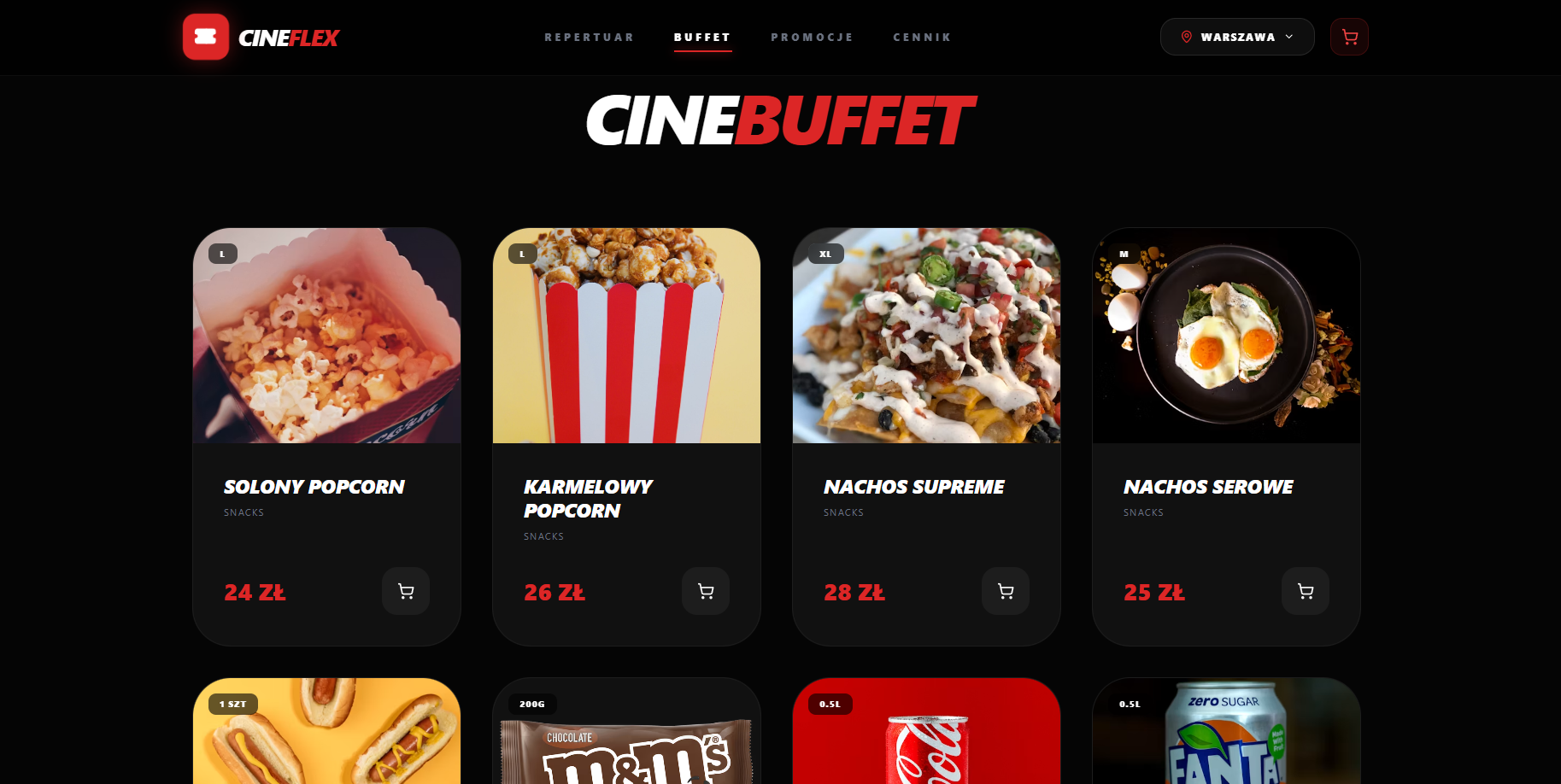 CineFlex – miejsca